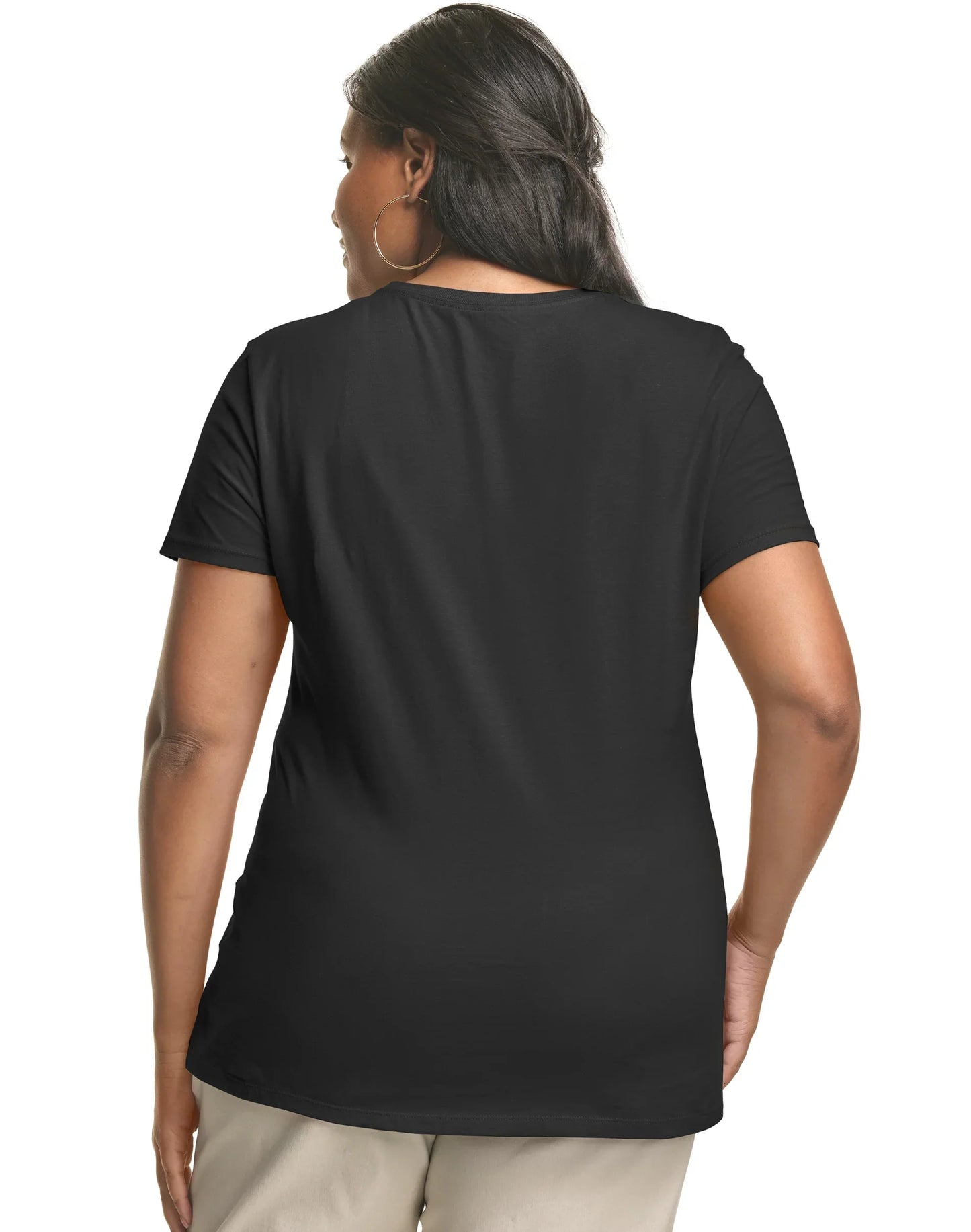 Hanes Just My Size Women&rsquo;s Cotton Crewneck T-Shirt (Plus Size)