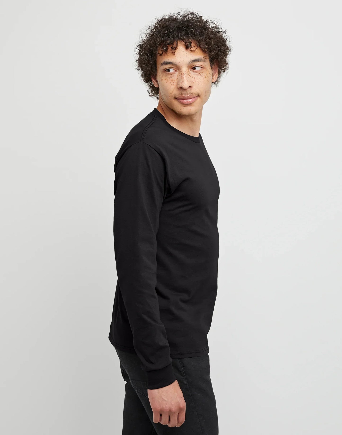 Hanes Essentials Men's Cotton Long Sleeve T-Shirt, 2-Pack