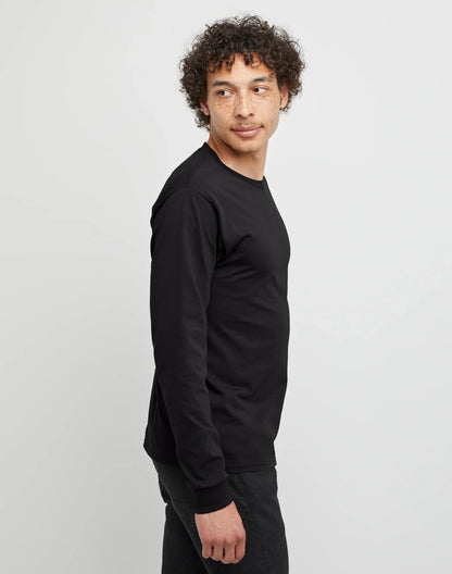 Hanes Essentials Men's Cotton Long Sleeve T-Shirt, 2-Pack