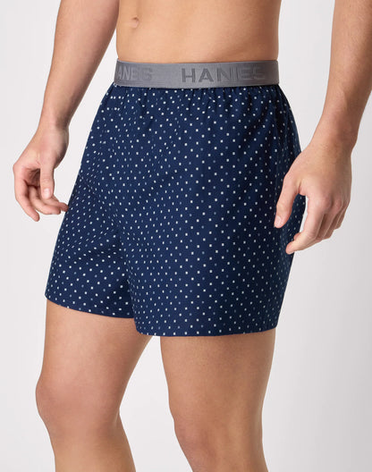 Hanes Ultimate Men's Woven Boxer Underwear, Assorted Plaids &amp; Prints, 5-Pack