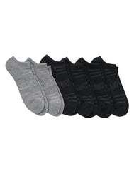 Hanes Moves Breathable Mesh Men&rsquo;s No Show Socks, Shoe Sizes 6-12, 6-Pairs