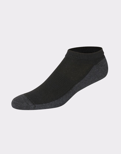 Hanes Men's Cushioned No Show Socks, X-Temp, 12-Pairs