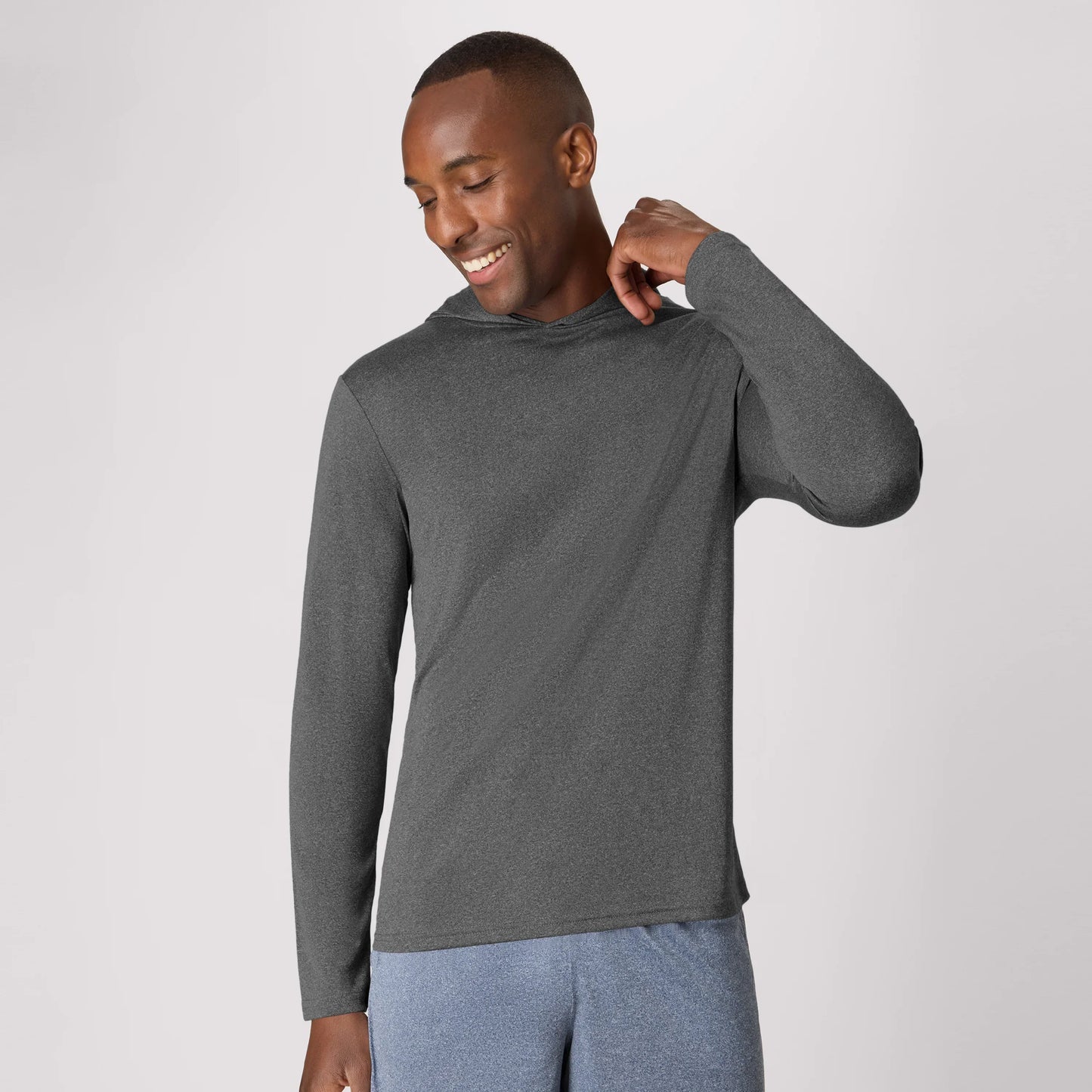 Hanes Cool DRI Men’s Hooded T-Shirt, 3-Pack, Moisture-Wicking