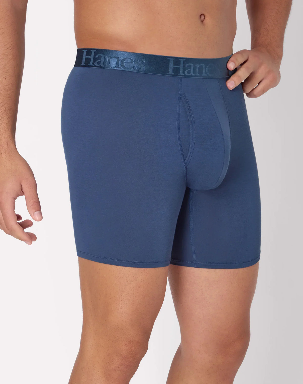 Hanes Originals Ultimate Men's SuperSoft Boxer Brief Underwear, Total Support Pouch, Assorted, 3-Pack