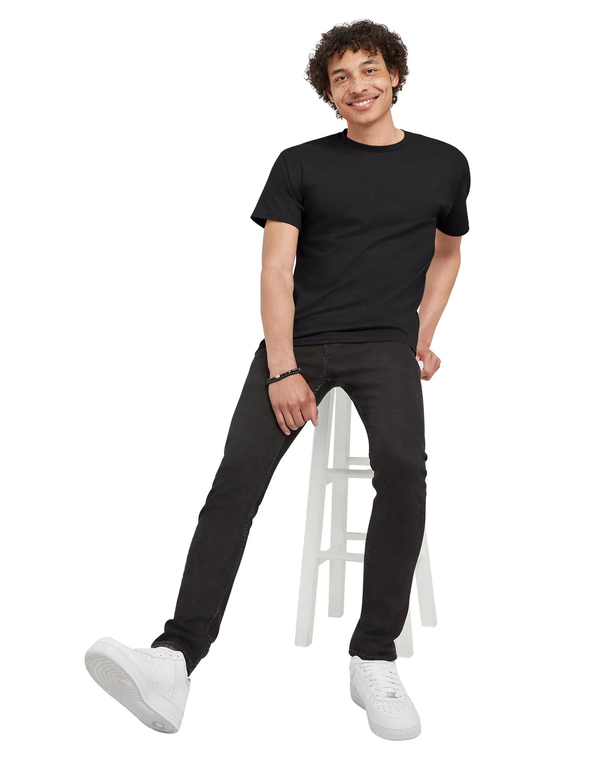 Hanes Essentials Men's Cotton T-Shirt, Value 6-Pack
