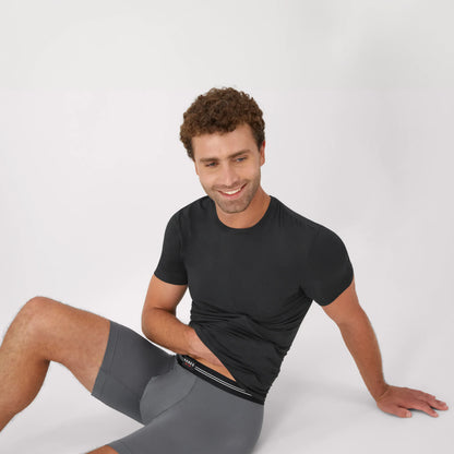 Hanes Perfect Flex Men's Boxer Brief Underwear, Lightweight &amp; Breathable, Grey, 1-Pack