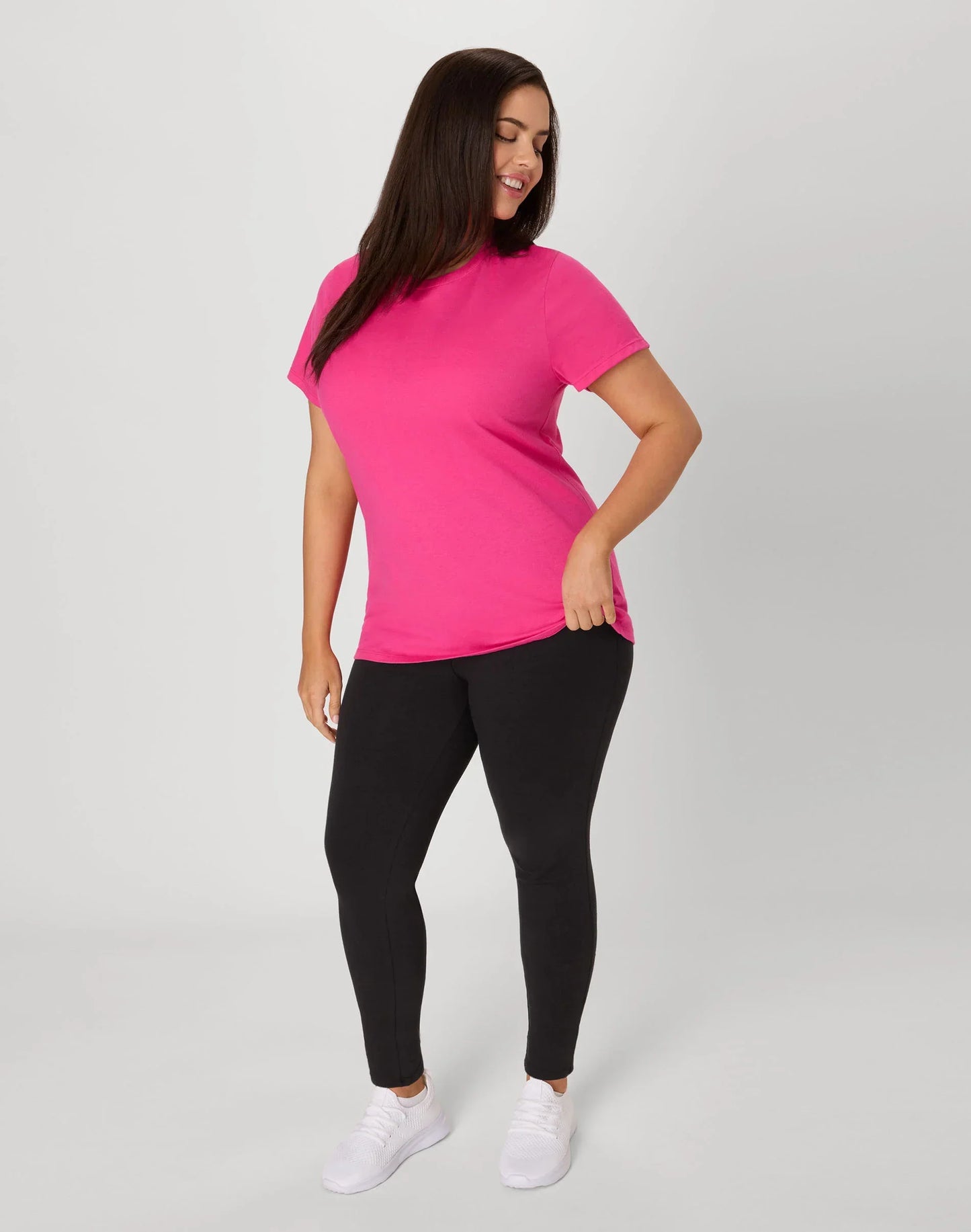 Hanes Just My Size Women&rsquo;s Cotton Crewneck T-Shirt (Plus Size)