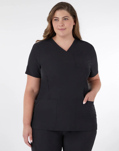 Hanes Comfort Fit Scrubs Women's Rib Back Scrub Top