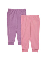 Hanes Pure Comfort Baby French Terry Joggers, Organic Cotton, Boys &amp; Girls, 2-Pack