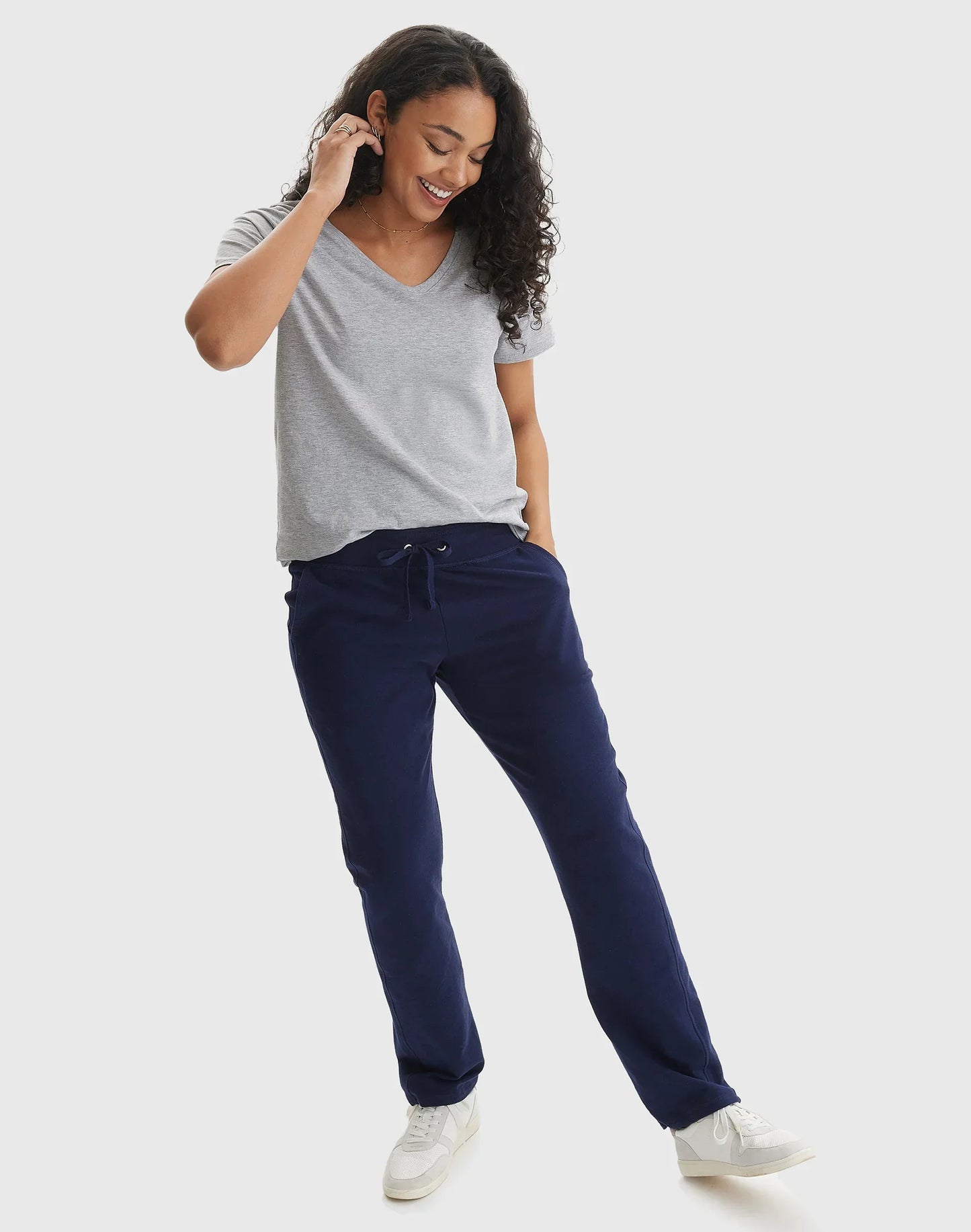 Hanes Women's French Terry Pants with Pockets, 31"
