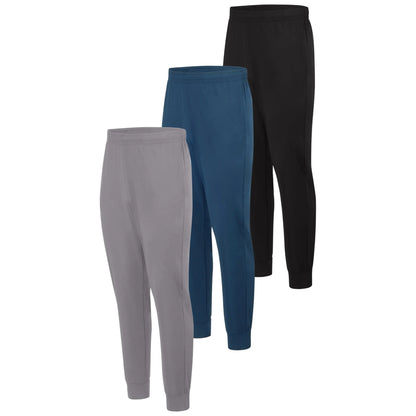 Hanes Cool DRI Men&rsquo;s Joggers, 3-Pack, Moisture Wicking, 29"