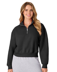 Hanes EcoSmart Women’s Fleece Quarter-Zip Pullover