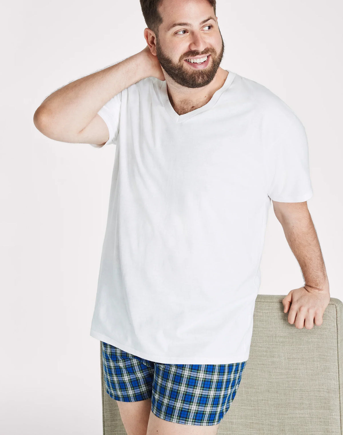 Hanes Ultimate Big Men&rsquo;s V-Neck T-Shirt Pack, 4-Pack, (Big &amp; Tall Sizes)