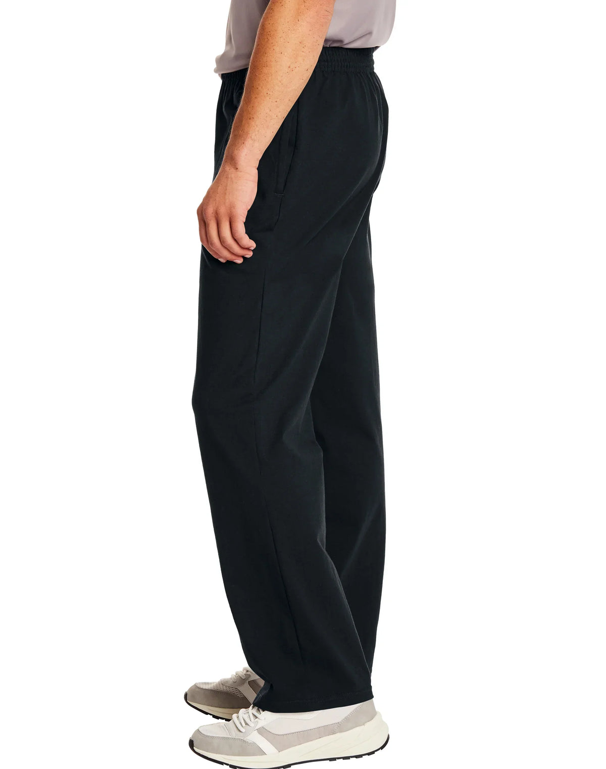 Hanes Essentials Men's Cotton Jersey Pants, 32"