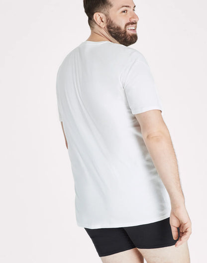 Hanes Ultimate Big Men&rsquo;s White Undershirt Pack, Cotton, 4-Pack, (Big &amp; Tall Sizes)