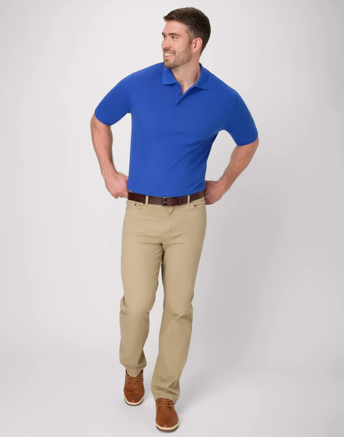 Hanes Men's Pique Polo Shirt (Big &amp; Tall Sizes Available)