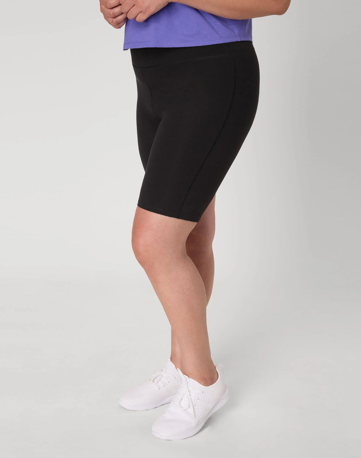 Hanes Just My Size Women's Stretch Jersey Bike Shorts, 9" (Plus Size)