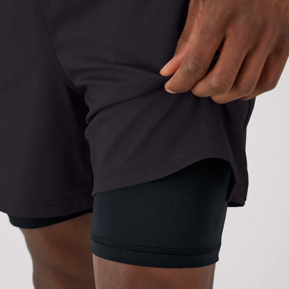 Hanes Moves Men's 2-in-1 Gym Shorts, 5" Inseam