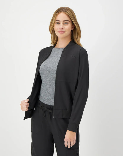 Hanes Comfort Fit Scrubs Women's Scrub Bomber Jacket