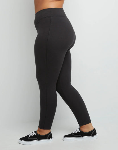 Hanes Just My Size Women's Stretch Jersey Leggings, 25.5" (Plus Size)
