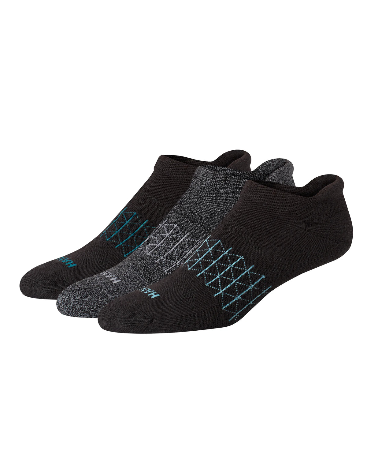 Hanes Absolute Active Men&rsquo;s Cushioned Heel Shield Socks, Shoe Sizes 6-12, 3-Pairs