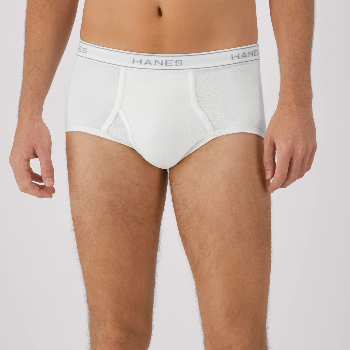 Hanes Men's White Brief Underwear, 6-Pack