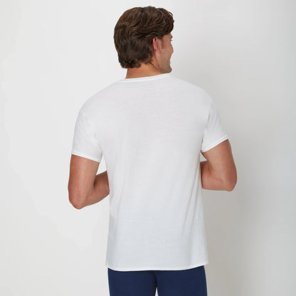 Hanes Ultimate Men&rsquo;s V-Neck Undershirt Pack, ComfortSoft, White 6-Pack