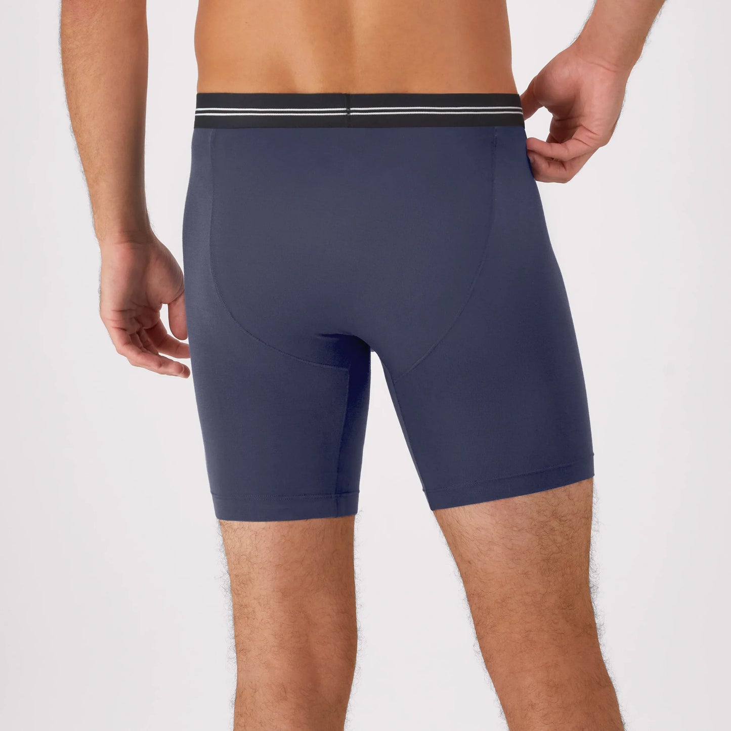 Hanes Perfect Flex Men's Boxer Brief Underwear, Lightweight &amp; Breathable, Navy, 1-Pack