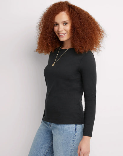 Hanes Women's Long Sleeve Cotton T-Shirt