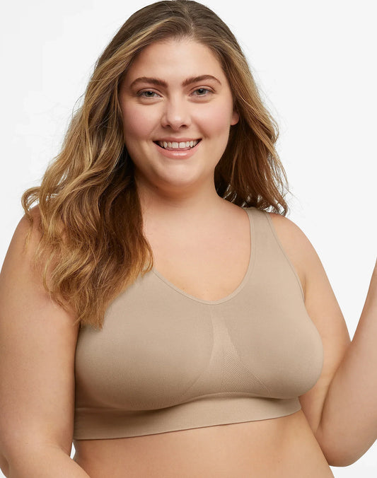 Hanes Just My Size Women's Pure Comfort Seamless Bralette (Plus Size)