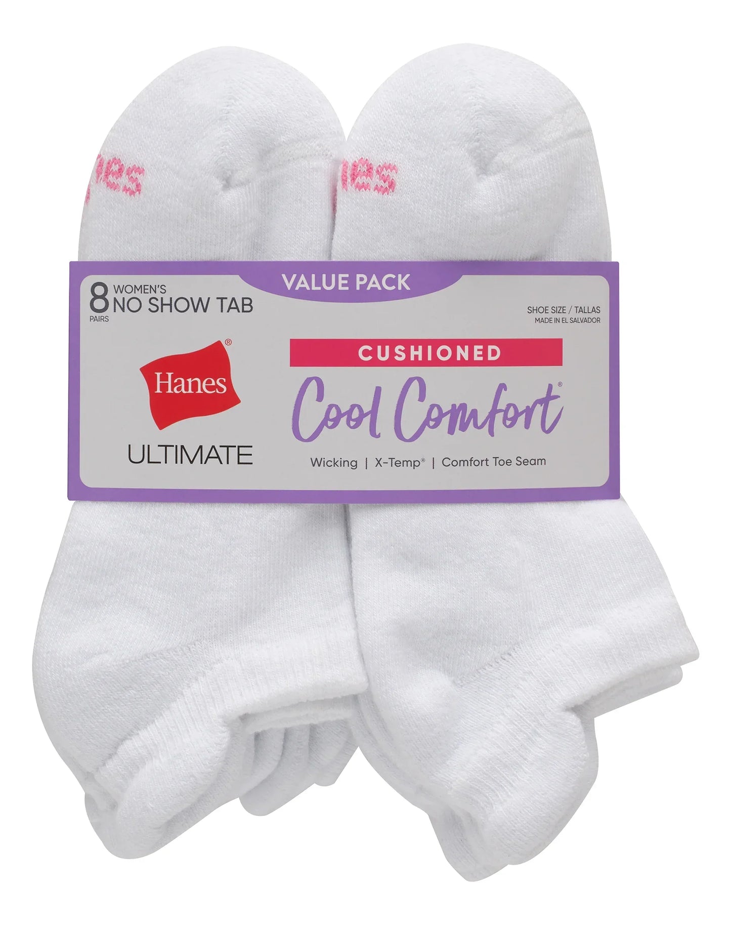 Hanes Ultimate Women's Heel Shield Socks, 6-Pairs