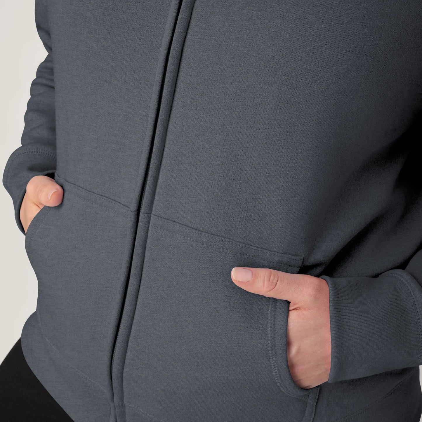 Hanes EcoSmart Women's Full-Zip Fleece Hoodie