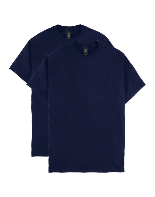 Hanes Beefy-T Men's Heavyweight Cotton T-Shirt, Value 2-Pack (Big &amp; Tall Sizes)
