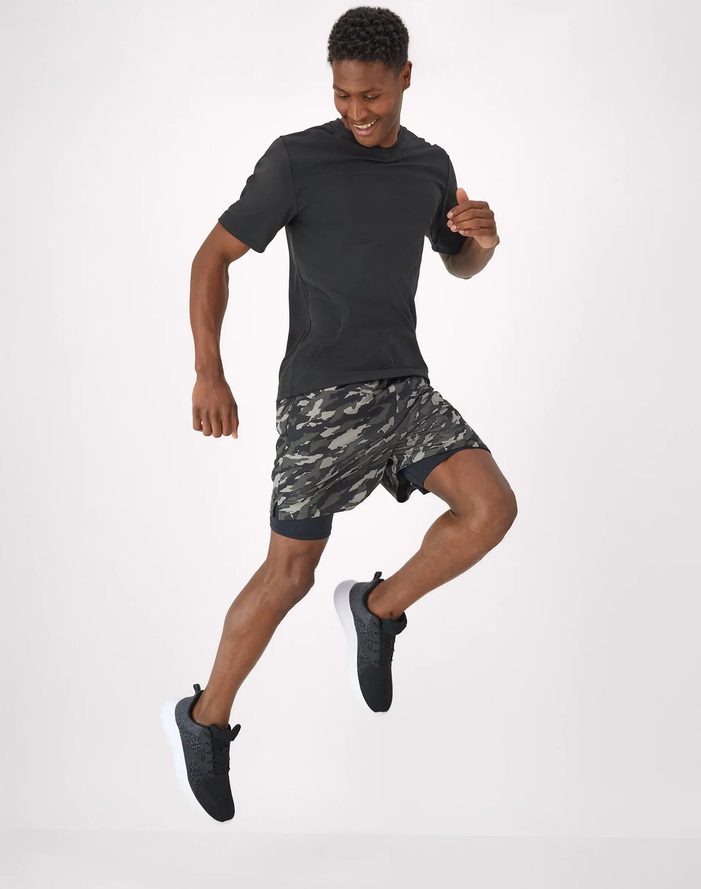 Hanes Moves Men's 2-in-1 Gym Shorts, 5" Inseam