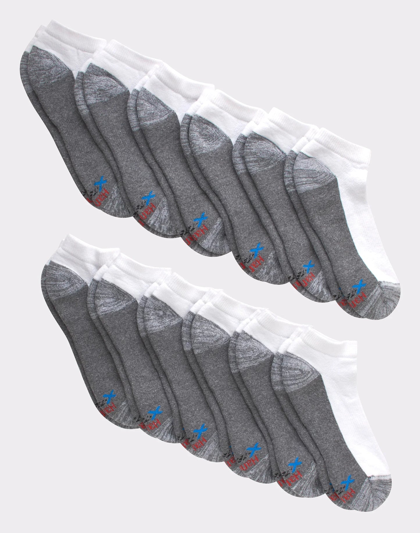 Hanes X-Temp Men's Cushioned Low Cut Socks, 12-Pairs