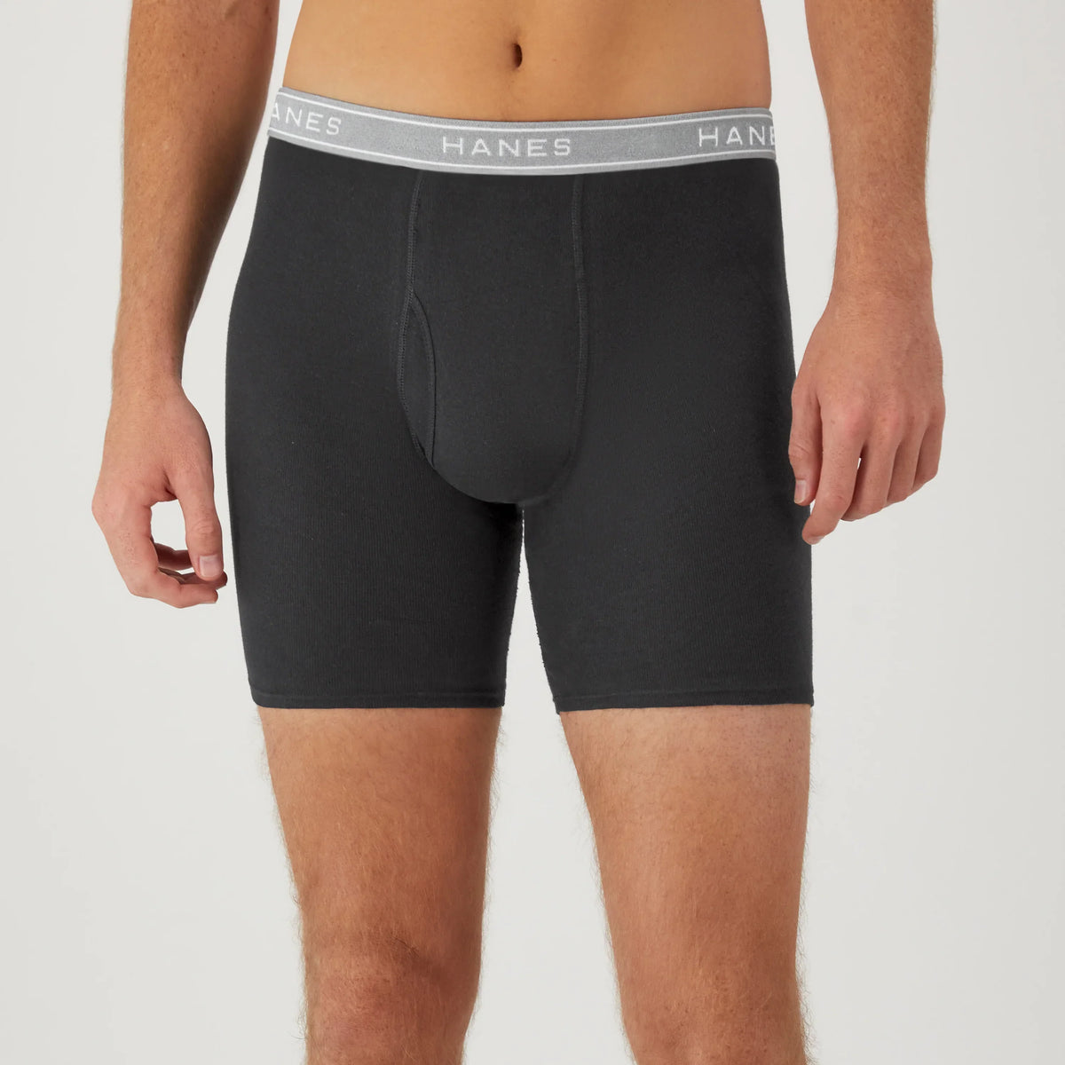 Hanes Comfort Flex Men's Cotton Boxer Brief Underwear, Moisture-Wicking, 6-Pack