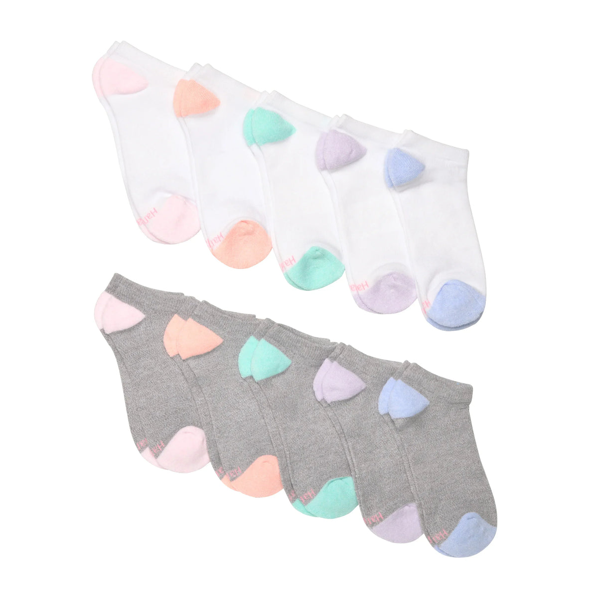 Hanes Moves Women&rsquo;s No Show Socks, X-Temp, Shoe Size 5-9, 10-Pairs