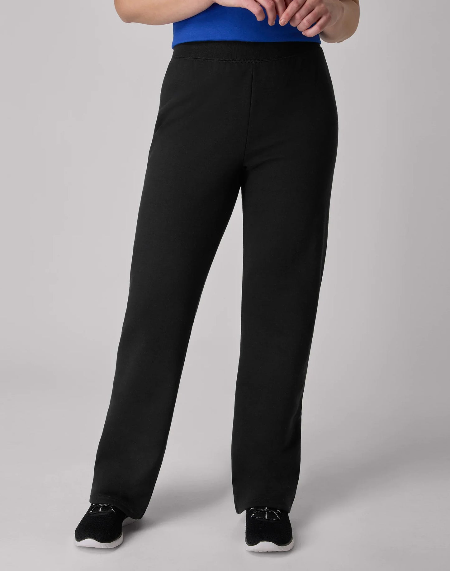 Hanes EcoSmart Women's Fleece Sweatpants with Open Bottom Legs, 30.5"
