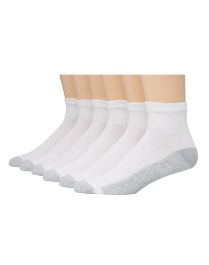Hanes Men's Cushion Ankle Socks, 6-Pairs