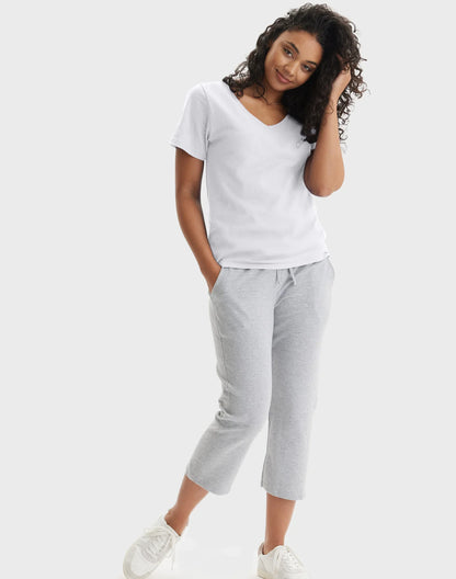 Hanes Perfect-T Women's V-Neck Cotton T-Shirt