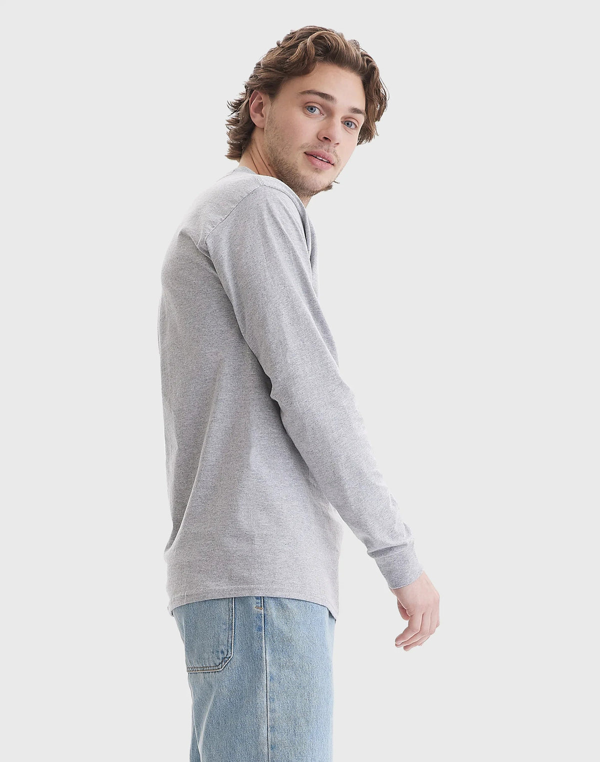 Hanes Authentic Men's Long Sleeve Pocket T-Shirt