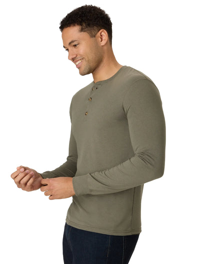 Hanes Originals Men's Long Sleeve Henley T-Shirt