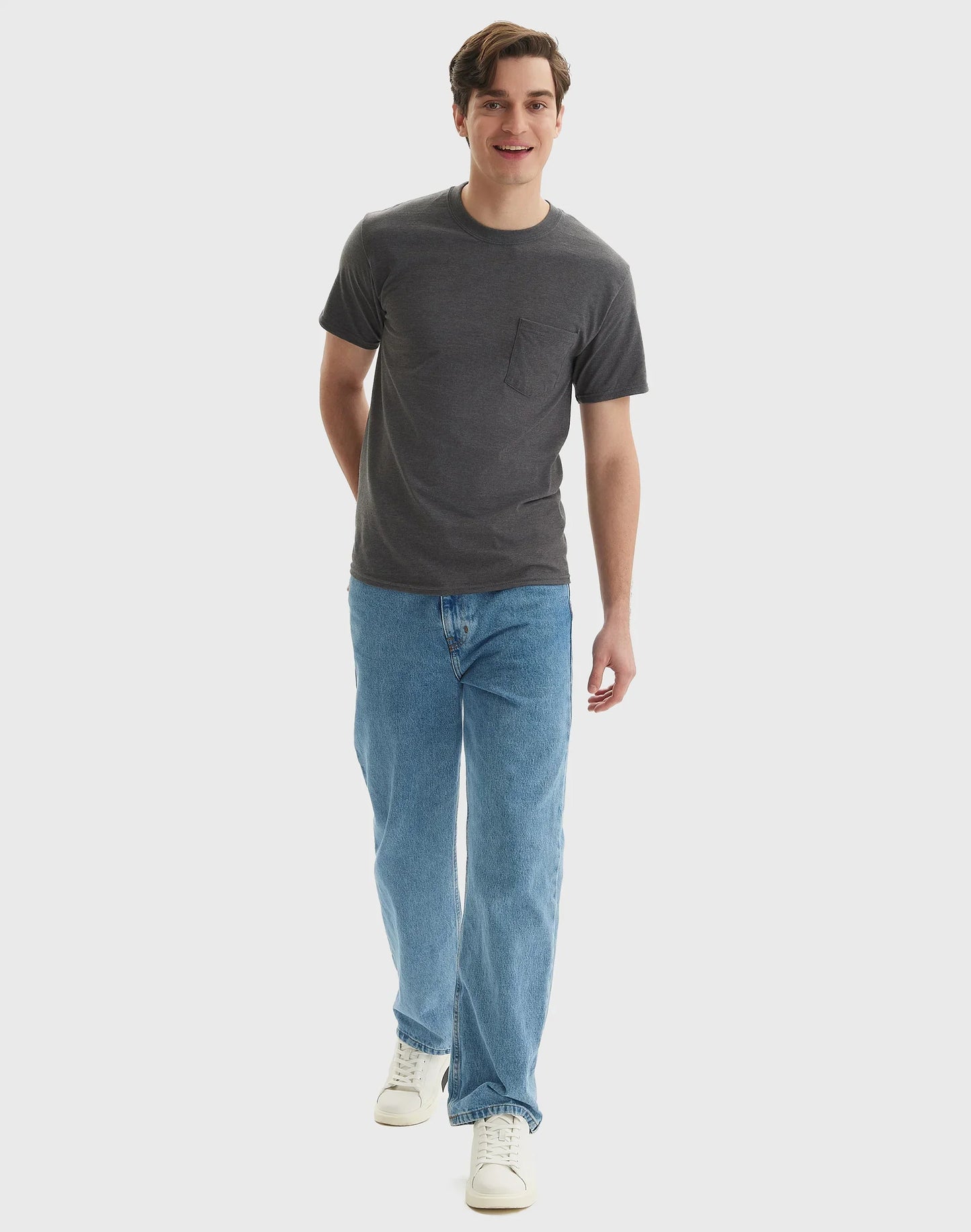 Hanes Beefy-T Unisex Cotton Pocket T-Shirt