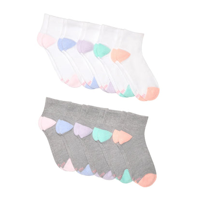 Hanes Moves X-Temp Women&rsquo;s Ankle Socks, 10-Pairs, Shoe Sizes 8-12