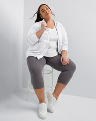 Hanes Just My Size EcoSmart Women's Full-Zip Fleece Hoodie (Plus Size)
