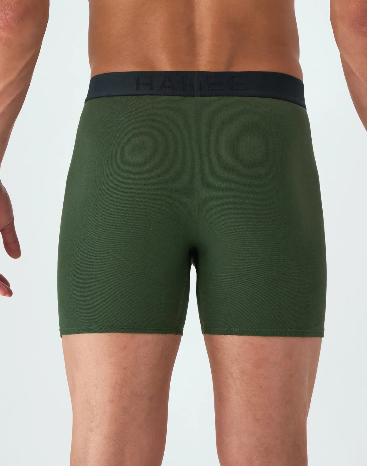 Hanes Ultimate Men&rsquo;s Cotton Boxer Brief Underwear, Comfort Flex Waistband, Solids/Print, 5-Pack