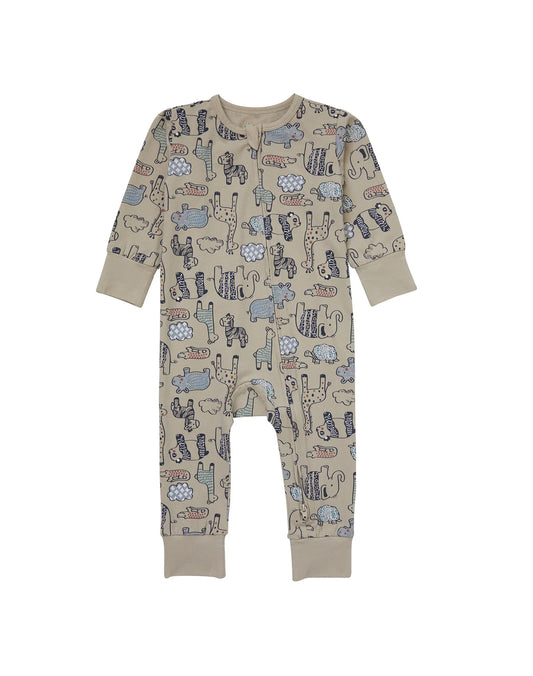 Hanes Pure Comfort Baby Long Sleeve Footless Sleep N' Play, Organic Cotton, Boys &amp; Girls