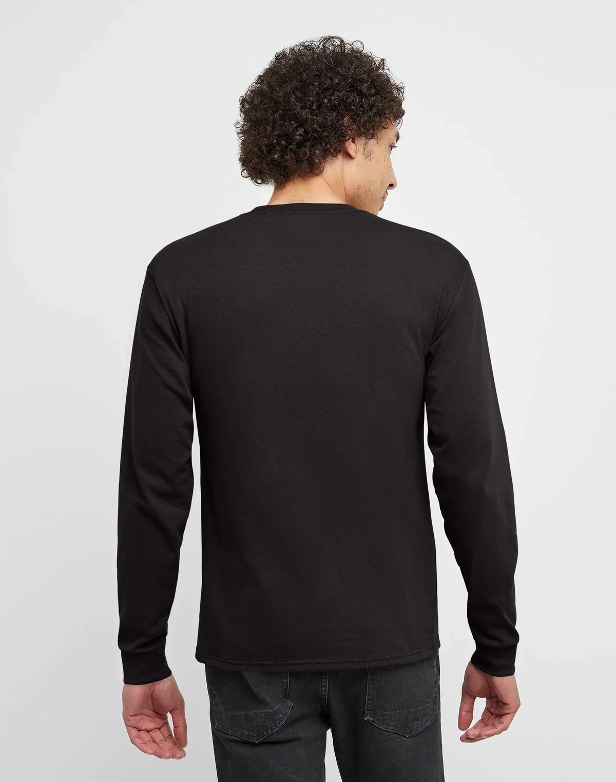 Hanes Essentials Men's Cotton Long Sleeve T-Shirt, 2-Pack
