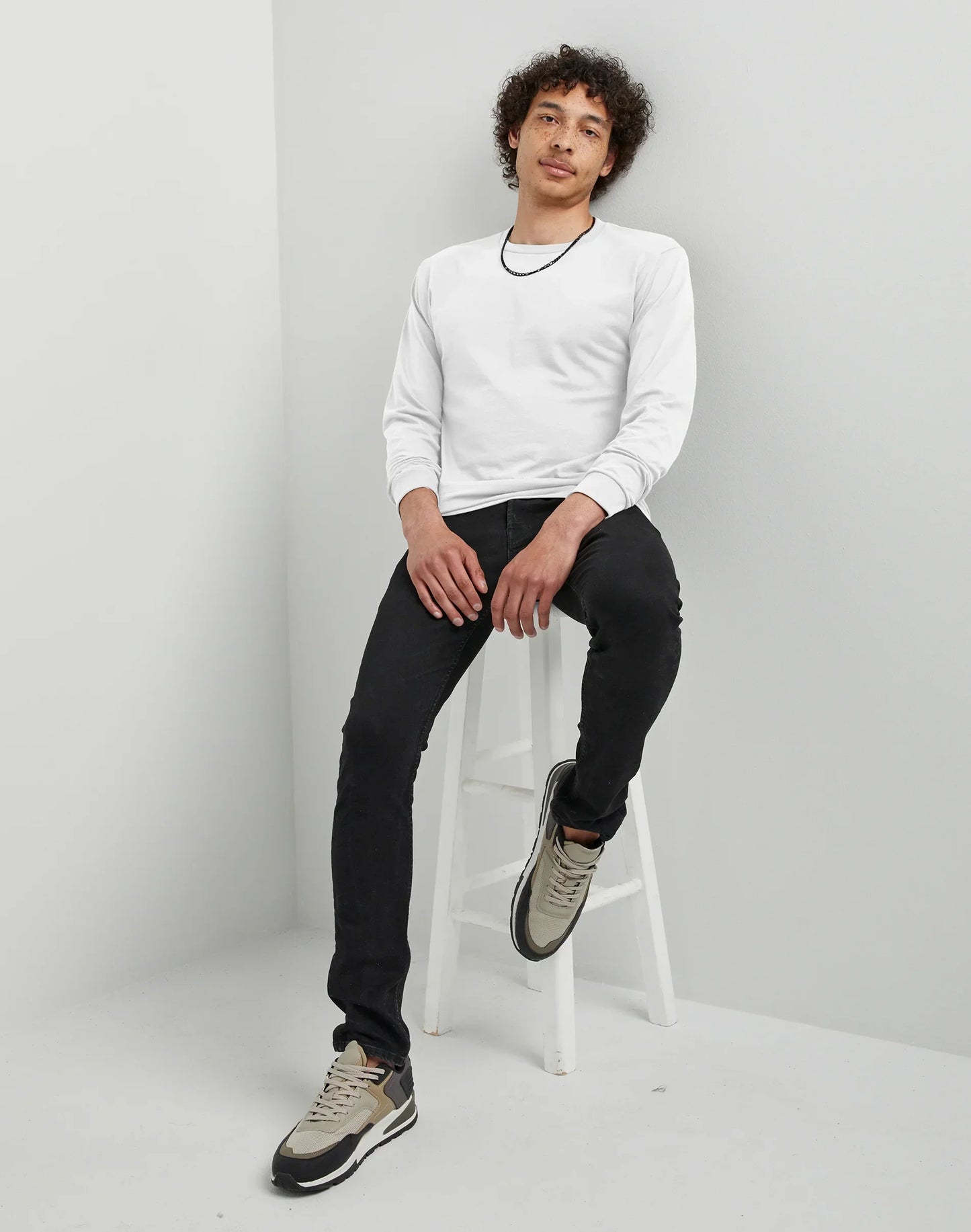 Hanes Essentials Men's Cotton Long Sleeve T-Shirt, 2-Pack