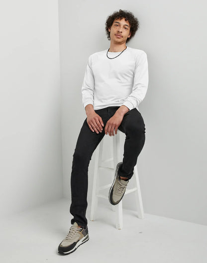 Hanes Essentials Men's Cotton Long Sleeve T-Shirt, 2-Pack